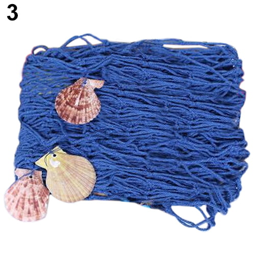 Details about   Nautical Fishing Net Seaside Wall Hanging Beach Party Seaside Shells Home Decor